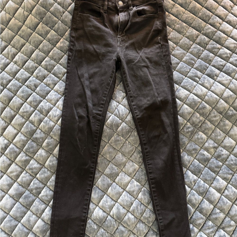 American Eagle Outfitters Women's Dark Gray Skinny Jeans